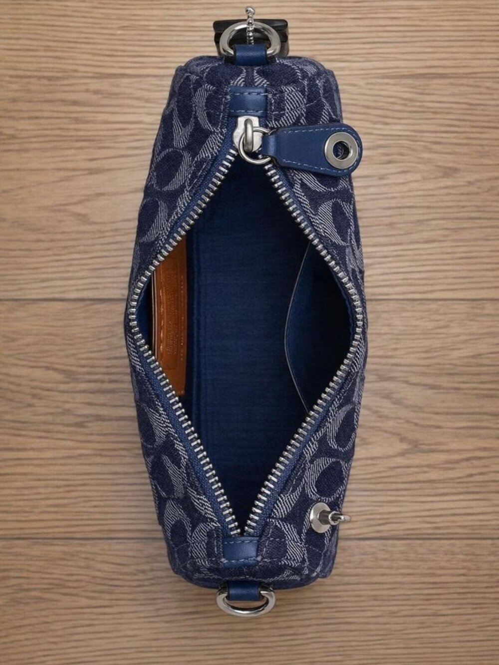 Coach Women’s Mini Swinger Bag 20 in Signature Denim - Picture 4 of 8